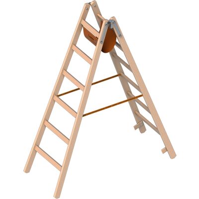 Layher - 1053 - 2x6 Sprossen - Ö-Norm Z1501 - Leiter Layher - 1053 - 2x6 Sprossen - Ö-Norm Z1501 - Leiter