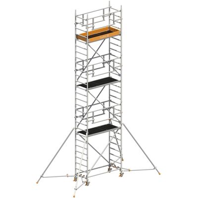 Layher Rollgerüst Uni Leicht P2 Safety Plus mit Doppelgeländer und ausziehbaren Gerüststützen 8,10m AH Layher Rollgerüst Uni Leicht P2 Safety Plus mit Doppelgeländer und ausziehbaren Gerüststützen 8,10m AH