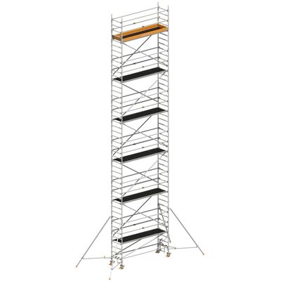 Layher Rollgerüst Uni Standard P2 mit Uni Telegeländer und ausziehbaren Gerüststützen 13,20m AH Layher Rollgerüst Uni Standard P2 mit Uni Telegeländer und ausziehbaren Gerüststützen 13,20m AH
