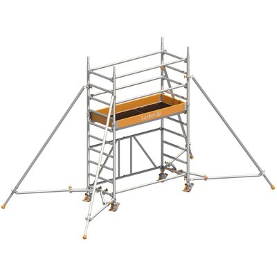 Layher Rollgerüst Zifa P2 mit Gerüststützen 4,61m AH Layher Rollgerüst Zifa P2 mit Gerüststützen 4,61m AH