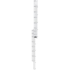 Munk Günzburger Steigtechnik MUNK ortsfeste Steigleitern Aluminium eloxiert, 17,08m SH PG1