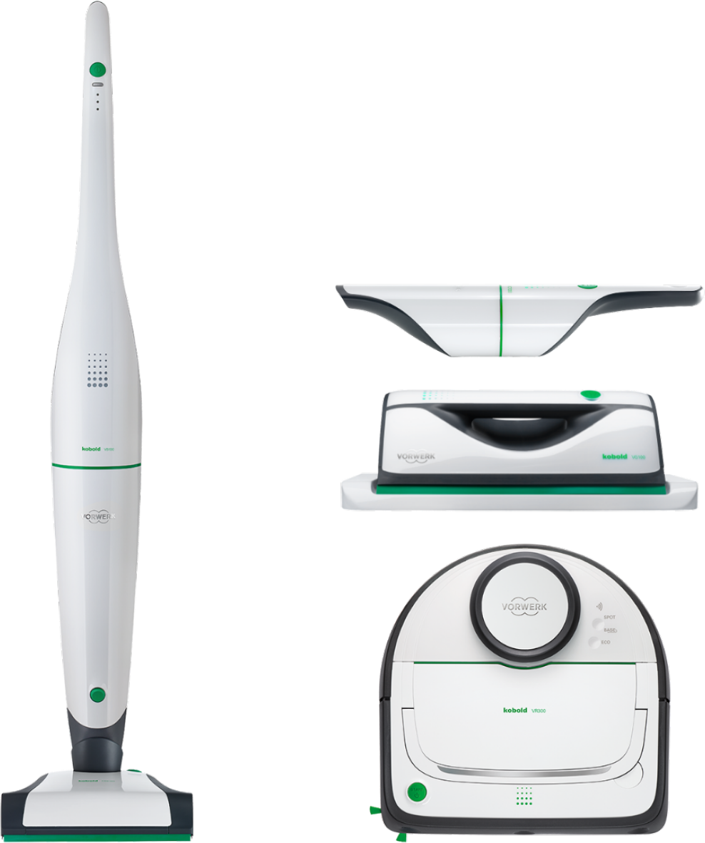 Vorwerk Kobold VB100 Akku-Staubsauger & VR300 Saugroboter großes-Akku-Set