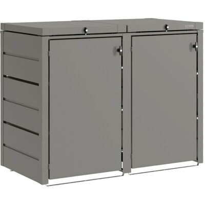 Hörmann Juno Mülltonnenbox Modern, Graualuminium Hörmann Juno Mülltonnenbox Modern, Graualuminium