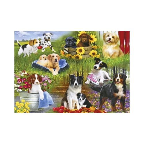 Gibsons Playful Pups 500 Teile Puzzle Gibsons-G3129