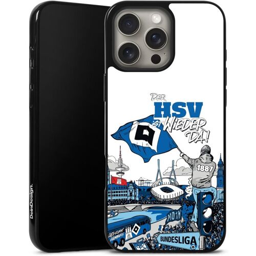 DeinDesign iPhone 16 Pro Max Handy Silikon Hülle Case schwarz Handyhülle Official Licensed Product Ascent Hamburger Sv