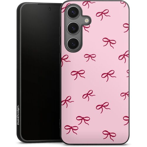 DeinDesign Galaxy S25+  Handy Premium Silikon Hülle Handyhülle schwarz Case Bow Schleifen Pattern Silikon Premium Case