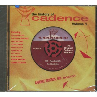 Various - The History Of Cadence, Vol.1 (CD) Various - The History Of Cadence, Vol.1 (CD)