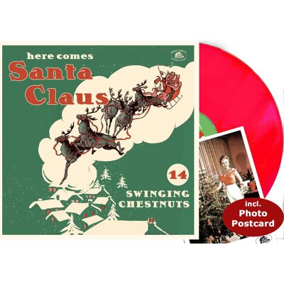 Various - Season's Greetings - Here Comes Santa Claus - 14 Swingin' Chestnuts - (LP, Red1 Various - Season's Greetings - Here Comes Santa Claus - 14 Swingin' Chestnuts - (LP, Red1