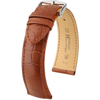 Hirsch Lederband Genuine Croco 10220779-2-18 Hirsch Lederband Genuine Croco 10220779-2-18