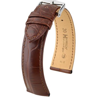 Hirsch Lederband Genuine Croco 10220719-2-18 Hirsch Lederband Genuine Croco 10220719-2-18