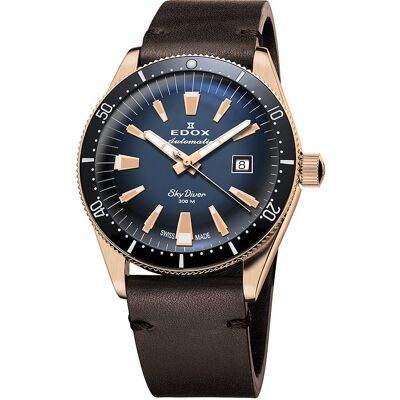Edox Uhren-Set inkl. Wechselarmband SKKYDIVER 80126 BRN BUIDR Edox Uhren-Set inkl. Wechselarmband SKKYDIVER 80126 BRN BUIDR