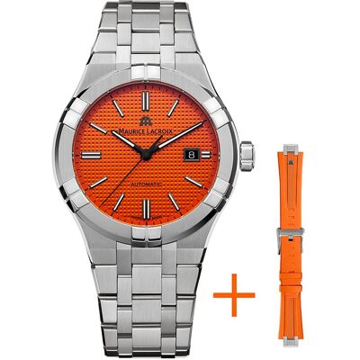 Maurice Lacroix Uhren-Set inkl. Wechselarmband Aikon Automatic Date AI6008-SS00F-530-E Maurice Lacroix Uhren-Set inkl. Wechselarmband Aikon Automatic Date AI6008-SS00F-530-E