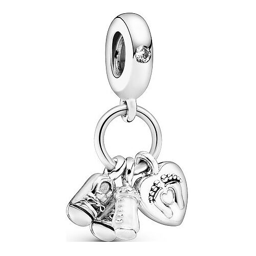 Pandora Charm Moments Nuckelflasche und Babyschuhe 798106CZ