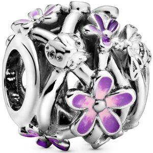 Pandora Charm Moments Offen gearbeitetes, lilafarbenes Gänseblümchen 798772C02 Pandora Charm Moments Offen gearbeitetes, lilafarbenes Gänseblümchen 798772C02