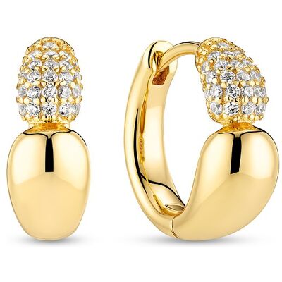 Sif Jakobs Jewellery Creolen SJ-E2582-CZ-YG Sif Jakobs Jewellery Creolen SJ-E2582-CZ-YG