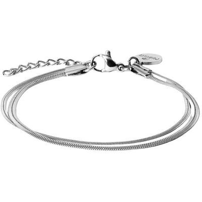 Purelei Armband Core Collection 23493-Bracelet-Two-Layers-Silv Purelei Armband Core Collection 23493-Bracelet-Two-Layers-Silv