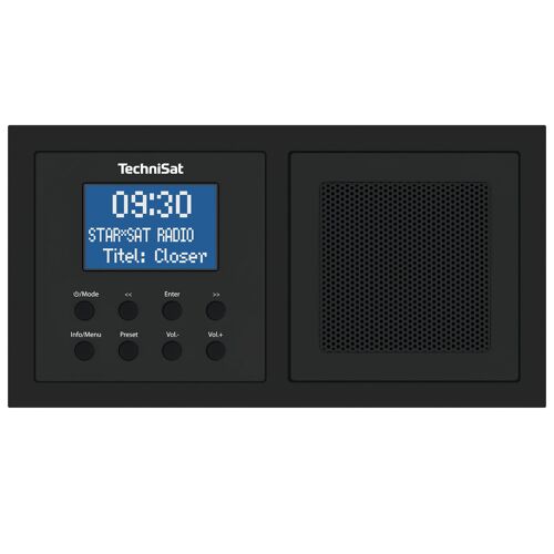 TechniSat Unterputzradio DigitRadio UP 1, DAB+/UKW-Radio, Bluetooth, mit Lautsprecher, schwarz