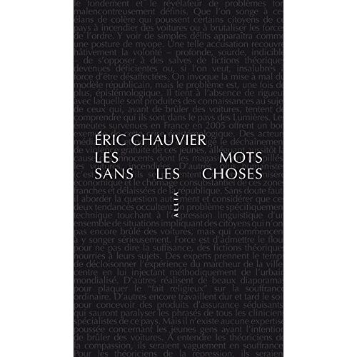Eric Chauvier - Les Mots sans les choses - Preis vom 15.06.2022 05:02:28 h