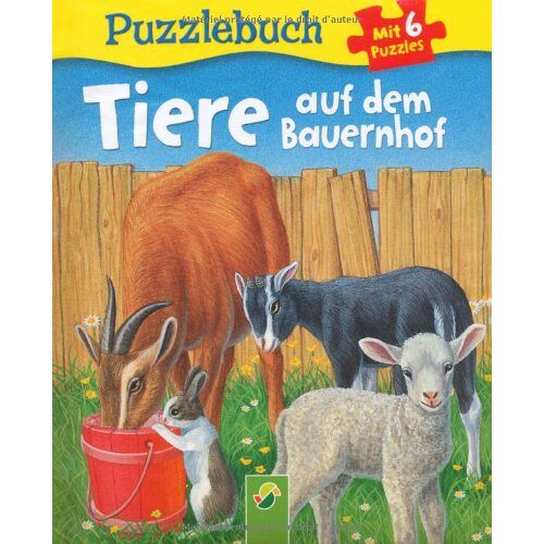 Bob Bampton - Puzzlebuch Tiere auf dem Bauernhof: Mit 6 Puzzles á 6 Teilen - Preis vom 06.01.2022 05:57:07 h