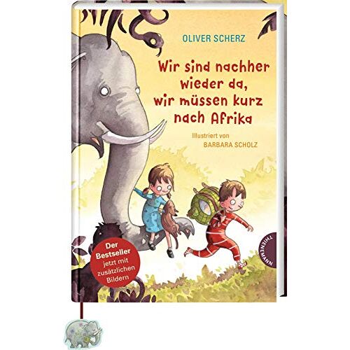 Oliver Scherz – GEBRAUCHT Wir sind nachher wieder da, wir müssen kurz nach Afrika: Vorlesebuch für Kinder ab 6, mit Elefanten-Lesebändchen – Preis vom 07.01.2024 05:53:54 h