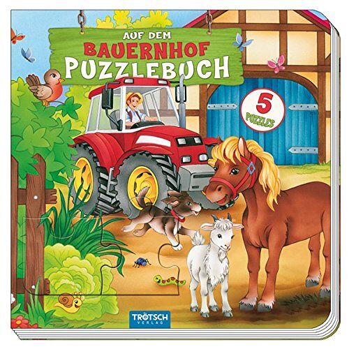 Trötsch Verlag - Puzzlebuch Auf dem Bauernhof: Mit fünf 9-teiligen Puzzles! - Preis vom 24.05.2022 04:37:49 h