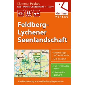Klaus Klemmer - GEBRAUCHT Klemmer Pocket Rad-, Wander- und Paddelkarte Felberg-Lychener Seenlandschaft: Maßstab 1:50.000, GPS geeignet, Freizeit-Tipps auf der Rückseite - Preis vom 24.04.2024 05:05:17 h