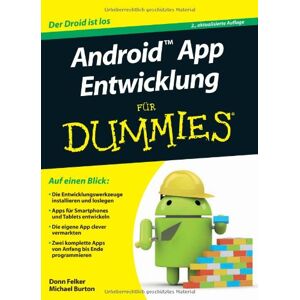 Michael Burton - GEBRAUCHT Android App Entwicklung für Dummies (Fur Dummies) - Preis vom 09.05.2024 04:53:29 h