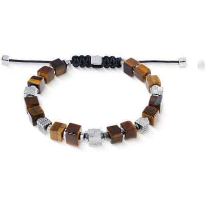 Coeur de Lion Armband - Cubes Tigerauge - 092330.1117.0 Coeur de Lion Armband - Cubes Tigerauge - 092330.1117.0