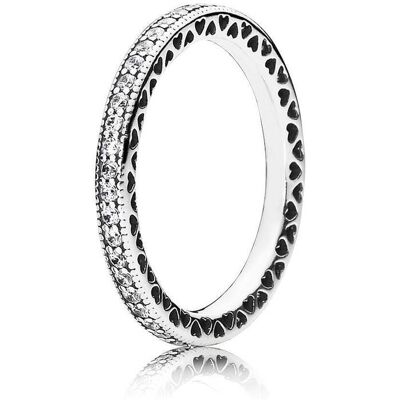 Pandora Ring - Sterlingsilber, Cubic Zirkonia - Herzen - 190963CZ Pandora Ring - Sterlingsilber, Cubic Zirkonia - Herzen - 190963CZ
