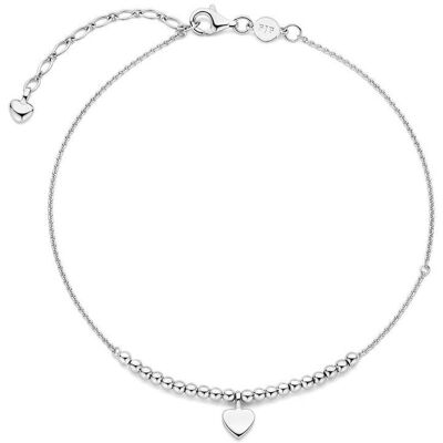 FJF JEWELLERY Fußkette / Fußband - Icon Heart 20 Ball Footchain - FJF0070003SRH FJF JEWELLERY Fußkette / Fußband - Icon Heart 20 Ball Footchain - FJF0070003SRH