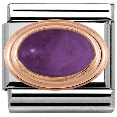 Nomination Anhänger - Composable Classic - 9k Rosegold, Edelstahl, Halbedelsteine - Amethyst - 430502/02 Nomination Anhänger - Composable Classic - 9k Rosegold, Edelstahl, Halbedelsteine - Amethyst - 430502/02