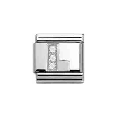 Nomination Classic - SilverShine Buchstabe L mit Zirkonia - 330301/12 Nomination Classic - SilverShine Buchstabe L mit Zirkonia - 330301/12