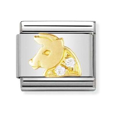 Nomination Classic - STERNZEICHEN Edelstahl, 18K-Gold und Cubic Zirc. (Stier) Nomination Classic - STERNZEICHEN Edelstahl, 18K-Gold und Cubic Zirc. (Stier)