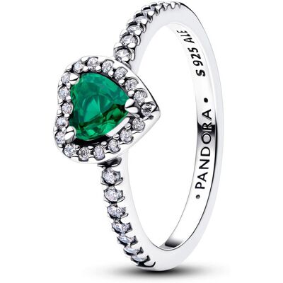 Pandora Ring - Royal Green Heart - 198421C07 Pandora Ring - Royal Green Heart - 198421C07
