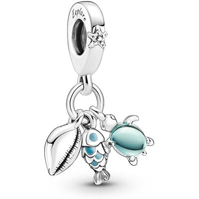 Pandora Charm - Fish, Sea Turtle & Conch - 791697C01 Pandora Charm - Fish, Sea Turtle & Conch - 791697C01