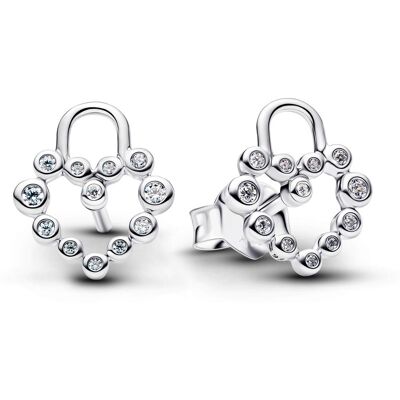 Pandora Ohrstecker - Heart padlock - 294419C01 Pandora Ohrstecker - Heart padlock - 294419C01