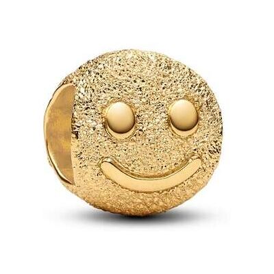 Pandora Charm - Strukturiertes Glückliches Gesicht Mini-Charm - 764526C00 Pandora Charm - Strukturiertes Glückliches Gesicht Mini-Charm - 764526C00