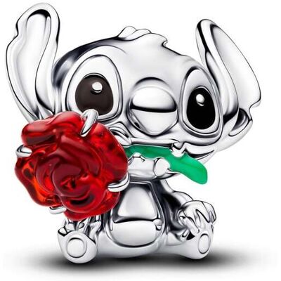 Pandora Charm - Disney Stitch Rose Murano-Glas - 794378C01 Pandora Charm - Disney Stitch Rose Murano-Glas - 794378C01