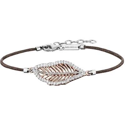 Julie Julsen Armband - Petite Collection - Blatt - Silber, Rose - JJBR10194.2 Julie Julsen Armband - Petite Collection - Blatt - Silber, Rose - JJBR10194.2