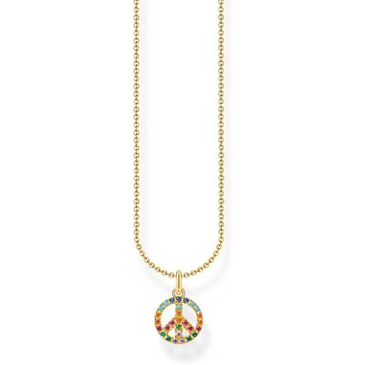 Thomas Sabo Halskette - Peace - KE2175-488-7-L45V Thomas Sabo Halskette - Peace - KE2175-488-7-L45V