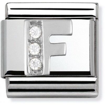 Nomination Classic - SilverShine Buchstabe F mit Zirkonia - 330301/06 Nomination Classic - SilverShine Buchstabe F mit Zirkonia - 330301/06