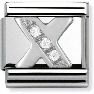 Nomination Classic - SilverShine Buchstabe X mit Zirkonia - 330301/24 Nomination Classic - SilverShine Buchstabe X mit Zirkonia - 330301/24