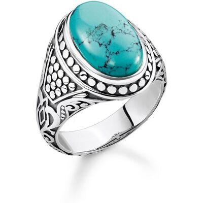 Thomas Sabo Ring - Rebel at Heart - Türkis - TR2241-878-17 Thomas Sabo Ring - Rebel at Heart - Türkis - TR2241-878-17