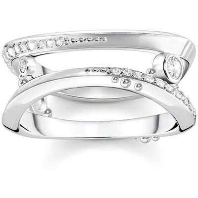 Thomas Sabo TR2382-051-14-60 - Damenring - 925er Silber - Weite 60 Thomas Sabo TR2382-051-14-60 - Damenring - 925er Silber - Weite 60