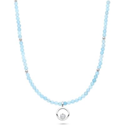 FJF JEWELLERY Halskette - Icon Heart Stone Edition Aquamarine - FJF0010050SAQ FJF JEWELLERY Halskette - Icon Heart Stone Edition Aquamarine - FJF0010050SAQ