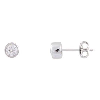 XENOX Ohrstecker - Silver Circle Zargenfassung - XS7122 XENOX Ohrstecker - Silver Circle Zargenfassung - XS7122