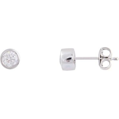 XENOX Ohrstecker - Silver Circle Zargenfassung - XS7156 XENOX Ohrstecker - Silver Circle Zargenfassung - XS7156