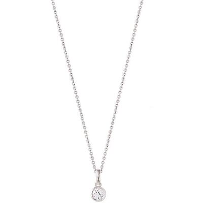 XENOX Collier - Silver Circle Zargenfassung - XS7284 XENOX Collier - Silver Circle Zargenfassung - XS7284