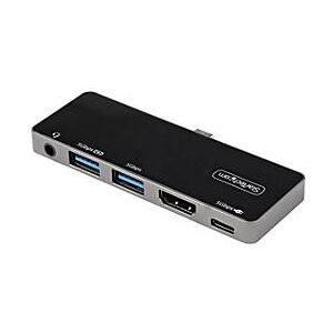 StarTech.com USB-C Digital AV-Multiport-Adapter - USB-C auf 4K 60Hz HDMI 2.0, USB-C Power Delivery 100W Pass-Through, 3-Port USB 3.0 Hub - USB-C Mini Dock - Portable USB Typ-C Travel Dock (DKT30ICHPD) - Dockingstation - USB-C - HDMI