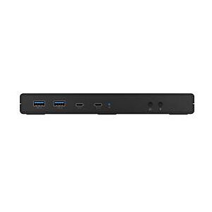 ICY BOX IB-DK2245AC - Dockingstation - USB-C / Thunderbolt 3 - 2 x HDMI, 2 x DP - GigE